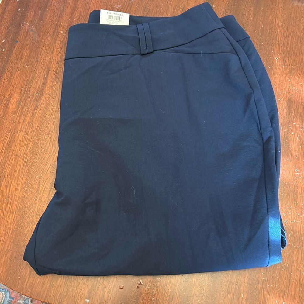 Alfani curvy fit tummy control navy trousers Size 20W New